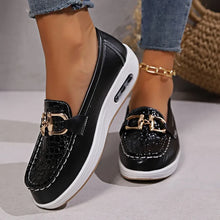 Load image into Gallery viewer, Women Casual Wedge Platform Shoes Spring Autumn Designer Comfort Non Slip Loafers Ladies Slip on Sneakers
