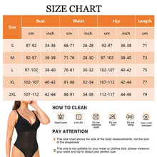 Load image into Gallery viewer, One-Piece Deep V-Neck Bodysuit Women Thongs Shapewear Tummy Control Body Shaper Waist Trainer Low Back Corset
