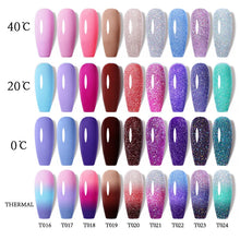 Load image into Gallery viewer, 7.5ml 10/15pcs Thermal Gel Nail Polish Set Temperature Color Changing Semi Permanent Soak Off UV LED Manicure Kit
