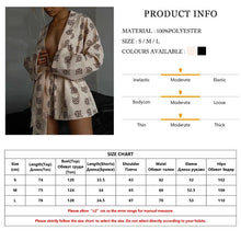 Load image into Gallery viewer, Marthaqiqi Casual Print Women&#39;S Pajamas 2023 Sexy Loose Pajamas For Women Lace-Up Long Sleeve Robes
