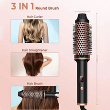 Load image into Gallery viewer, Thermal Brush Ceramic Ionic Curling Brush 1.5 Inch Heated Curling Iron Volumizer Dual Voltage Travel Hair Curler Curling Comb
