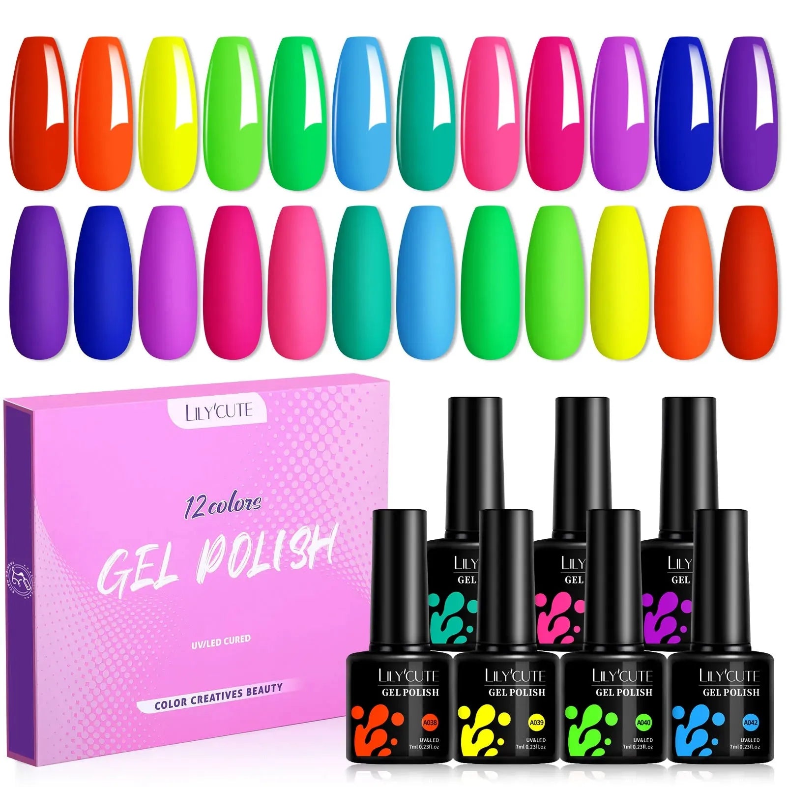 12PCs 7ml Spring Macaron Nail Gel Polish Set Semi Permanent UV Gel For Manicure Soak Off Gel Nail Polish Kit Varnishes - Shop & Buy