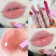 Load image into Gallery viewer, Moisturizing Jelly Mirror Lipstick Waterproof Lasting Clear Heart-shaped Solid Lip Gloss Pen
