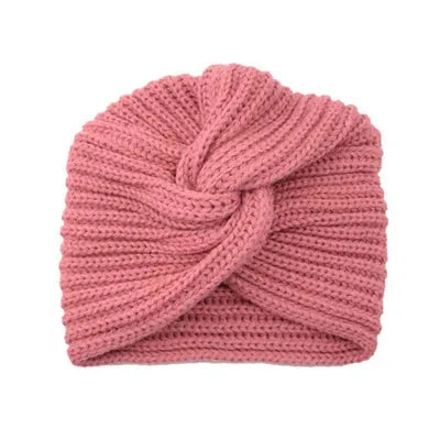 Women's Knitted Turban Hat Bohemia Cashmere Cross Wrap Head Lndian  Wool   Bonnet Turbante Cap - Shop & Buy