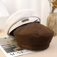 Load image into Gallery viewer, Elegant Woolen Beret Autumn Winter Women Men Retro Versatile Warm Hats Fashion British Style Painter Hats
