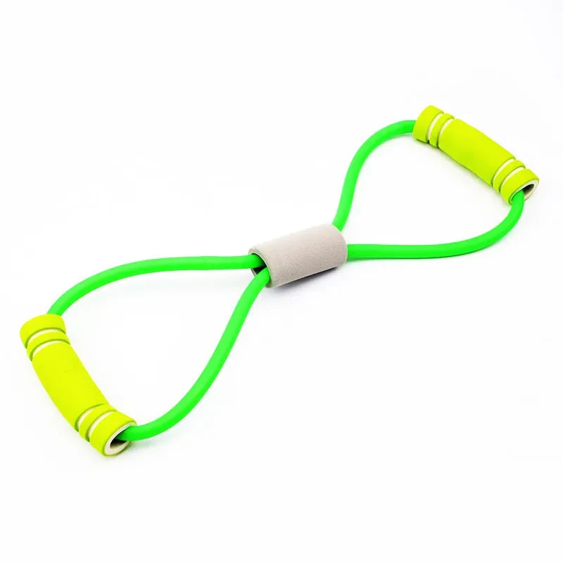 Yoga Gum Fitness Resistance 8 Word Chest Expander Rope Workout Muscle Trainning Rubber Elastic Bands for Sports Exercise