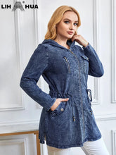 Load image into Gallery viewer, Women&#39;s Plus Size Denim Jacket Autumn Chic Elegant Jacket For Chubby Women
