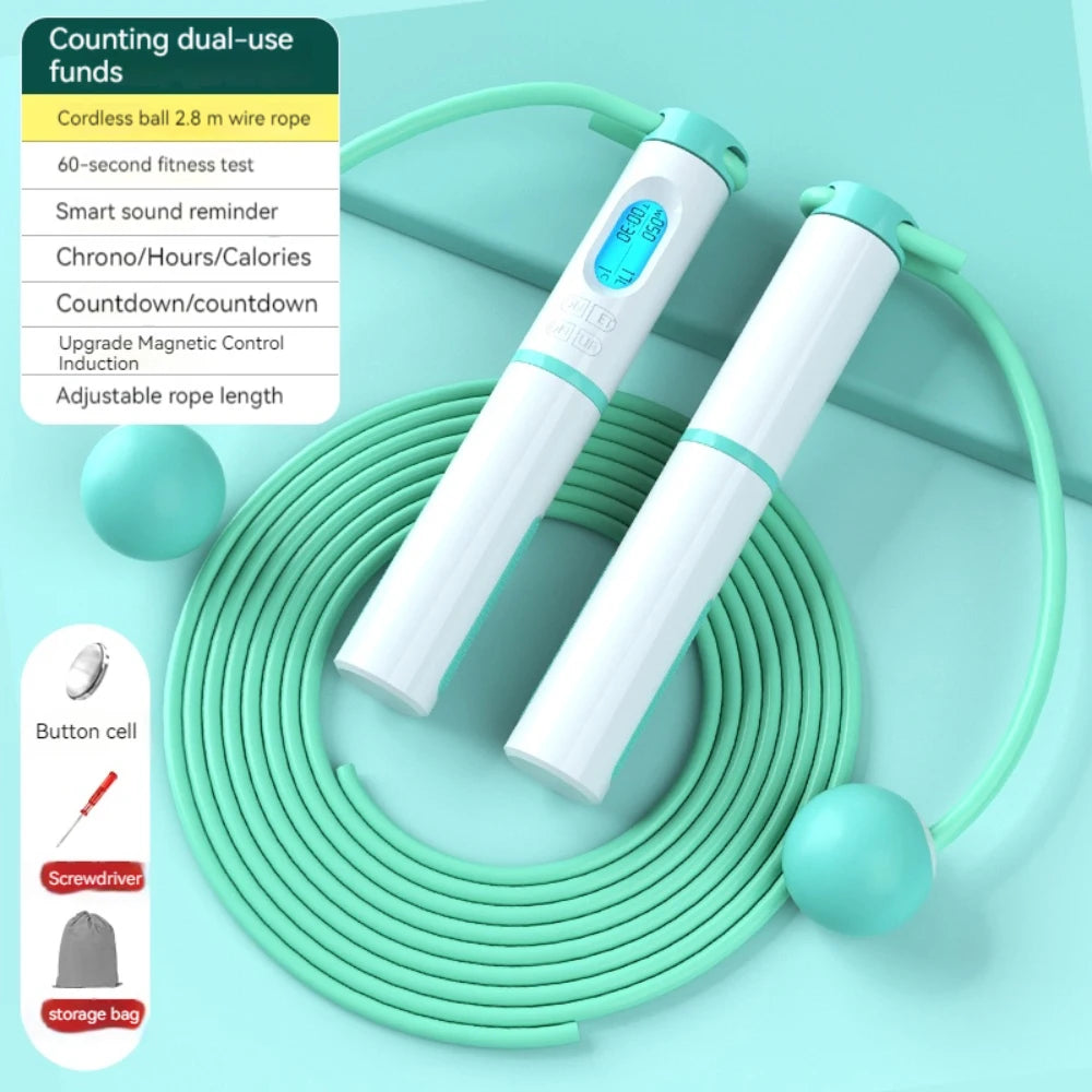 Jump Rope Skipping Rope Crossfit Comba Fitness Equipment for Home Gym Weight Professional Men Women Sports Rolling Pin Training