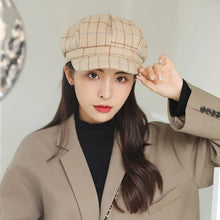 Load image into Gallery viewer, Autumn Winter Hats for Women Solid Plain Octagonal Newsboy Cap Men Ladies Casual Wool Hat
