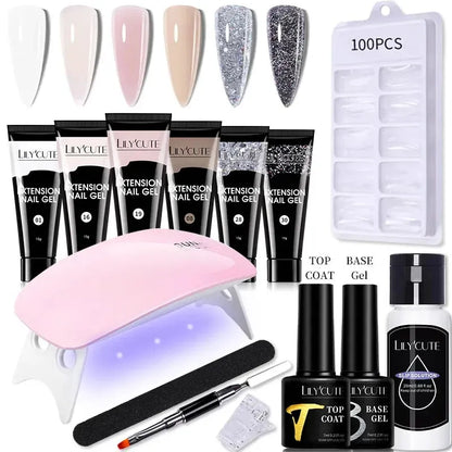 15ML Quick Extension Gel Kit All for Manicure Gel Nail Extension Set Slip Solution Acrylic Gel Polish Nail Art DIY Tool - Shop & Buy