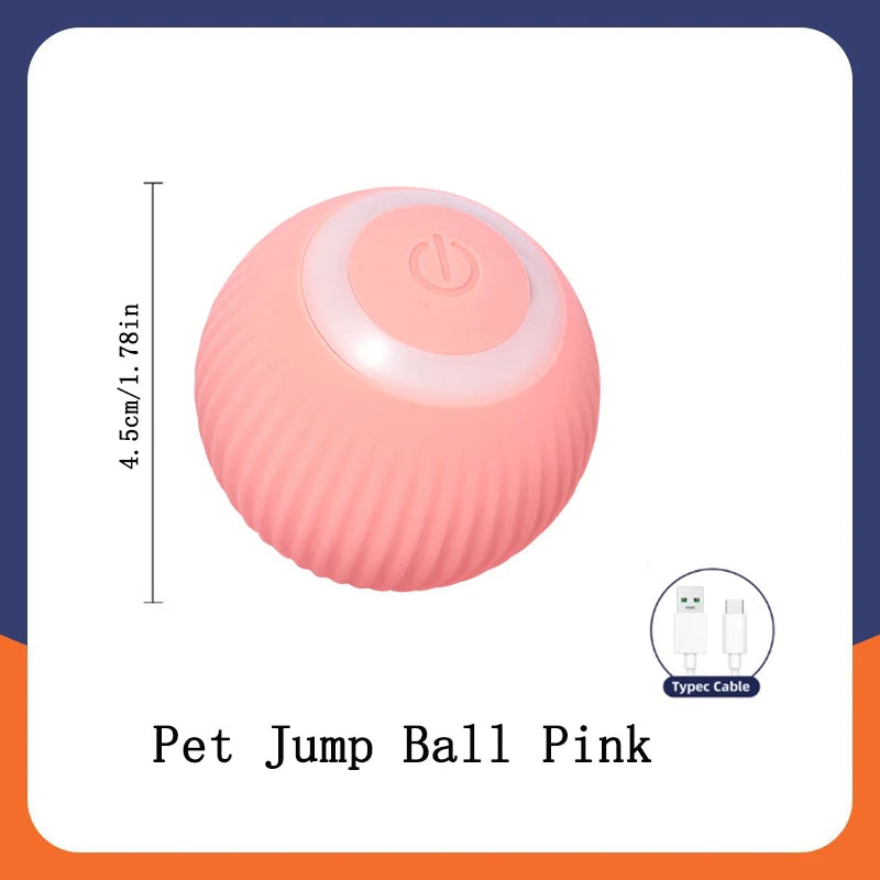 Smart Dog-Cat Toy Ball Electronic Interactive Pet Toy Moving Ball USB Automatic Moving Bouncing for Puppy Birthday Gift Cat Products