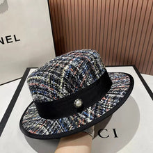 Load image into Gallery viewer, NEW Autumn Winter Women Hats Tweed Flat Fedoras
