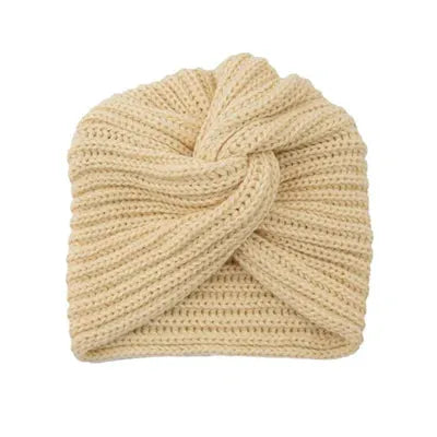 Women's Knitted Turban Hat Bohemia Cashmere Cross Wrap Head Lndian  Wool   Bonnet Turbante Cap - Shop & Buy