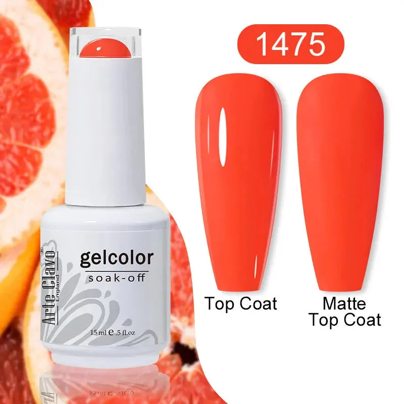 Cherry Red Color Gel Nail Polish Semi Permanent Gel Varnishes For Christmas Nail Art Design Glass Bottle Top Colorcard - Shop & Buy