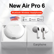 Load image into Gallery viewer, Air Pro 6 TWS Wireless Headphones Bluetooth Earphones For iPhone 15 14 13 12 Pro Max Mini Headset Earbuds
