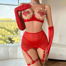 Load image into Gallery viewer, Sexy Lingerie Saint Valentin Back Night Outfit Women Love Underwear Without Censorship Fantasy Wedding Porn Erotic Set
