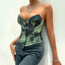 Load image into Gallery viewer, Print Sexy Camis New Style Sleeveless Backless Summer Corset Tank Y2K Senior Lace-up High Street Women Tops
