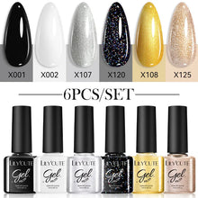 Load image into Gallery viewer, 6Pcs/Set Macaron Color Gel Nail Polish Set Kit Spring 6 Colors UV LED Nail Art Gel Vernis Semi Permanent Base Top Coat
