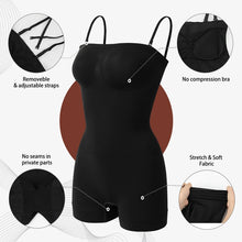 Load image into Gallery viewer, Strapless Bodysuit Off Shoulder Bustier Tube Top Women Shorts Shapewear Tummy Control Body Shaper
