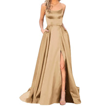 Load image into Gallery viewer, Women Dress Elegant Vintage Ladies Backless Long Dresses Wine Party Prom Wedding Floor Length Evening Dress
