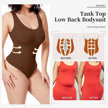 Load image into Gallery viewer, Sexy Open Back Thongs Bodysuit Women Tank Top Shapewear Tummy Control Body Shaper Invisible Under Dress
