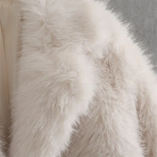 Load image into Gallery viewer, New women&#39;s fashion temperament versatile loose large lapel artificial fur effect coat
