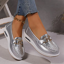 Load image into Gallery viewer, Women Casual Wedge Platform Shoes Spring Autumn Designer Comfort Non Slip Loafers Ladies Slip on Sneakers
