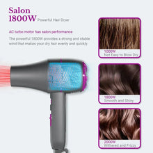 Load image into Gallery viewer, Professional Hair Dryer 1800W Powerful Hot and Cold Strong Wind Blower
