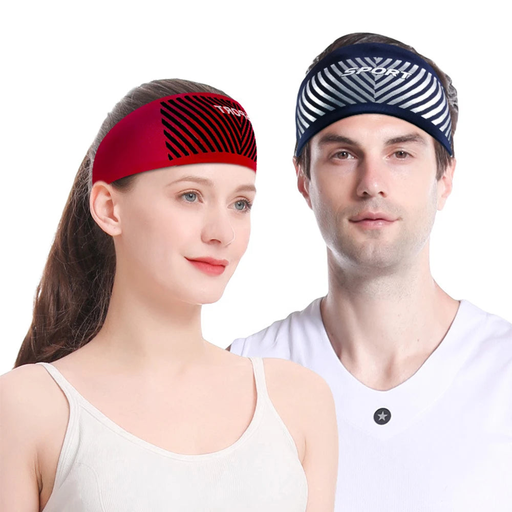 Absorbent Cycling Sport Sweat Headband Sweatband for Men and Women Yoga Hair Head Sweat Bands Sport Safety Sweatband Gym Outdoor