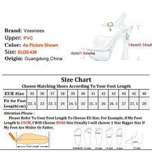 Load image into Gallery viewer, Transparent PVC Sandals Women Clear Platform Party Wedding High Heels Night Club Dance Shoes
