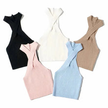 Load image into Gallery viewer, Top Corset Women Cross Camisole Clothes y2k Crop Tube Tops Summer
