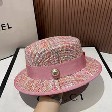 Load image into Gallery viewer, NEW Autumn Winter Women Hats Tweed Flat Fedoras
