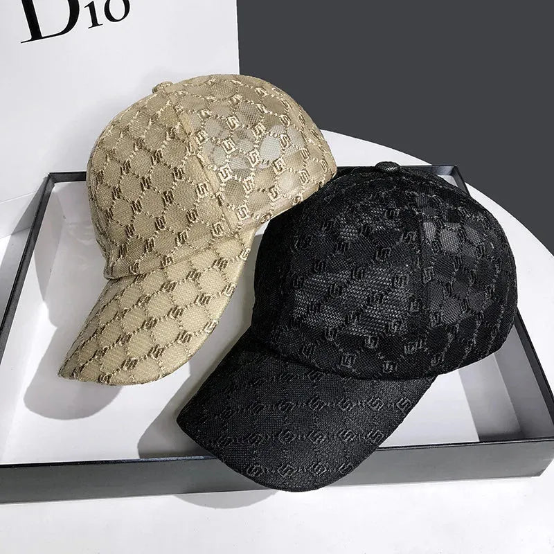 Women's Summer Hats Fashion Mesh Breathable Sunshade Baseball Cap New Outdoor Adjustable Ladies Female Sun Hat - Shop & Buy