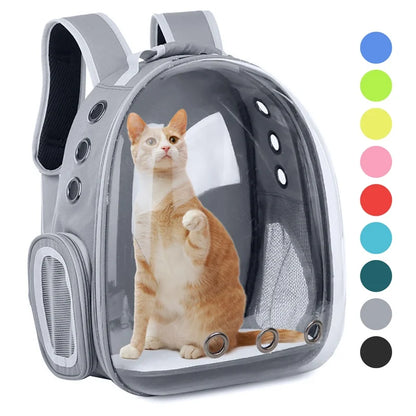 Cat Carrier Bag Outdoor Pet Shoulder bag Carriers Backpack Breathable Portable Travel Transparent Bag For Small Dogs Cats