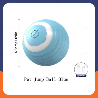 Smart Dog-Cat Toy Ball Electronic Interactive Pet Toy Moving Ball USB Automatic Moving Bouncing for Puppy Birthday Gift Cat Products