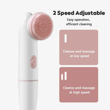 Load image into Gallery viewer, 2 in 1 Electric Silicone Facial Cleansing Brush Skin Care Peeling Blackhead Removal
