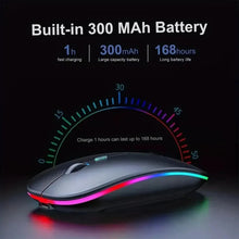 Load image into Gallery viewer, Wireless Mouse Gaming Mouse Backlight USB Compatible RGB Rechargeable Mice Silent Backlit Ergonomic Gaming Mouse
