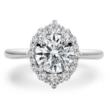 Load image into Gallery viewer, 2ct Moissanite Engagement Rings For Women Round Cut VVS1 D Color 925 Sterling Silver
