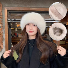 Load image into Gallery viewer, Fluffy Fur Fisherman Hat For Women Winter Plush Ear Protection Cap Windproof Warm Headgear Fashion
