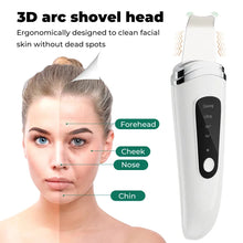 Load image into Gallery viewer, Ultrasonic Skin Scrubber Scrubber Deep Vibrate Facial Cleaner Shovel Face Scrubber Peeling Black Head Remover Facial Massager
