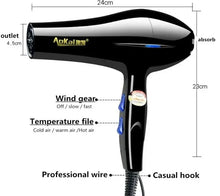 Load image into Gallery viewer, 220V Hair Dryer Professional 2200W Gear Strong Power Blow Hair Dryer Brush
