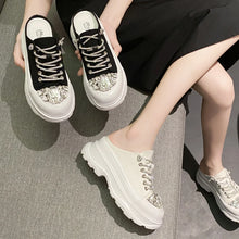 Load image into Gallery viewer, Women Shiny Rhinestones Shoes Four Seasons Casual Sneakers Women Stylish Sport Shoes
