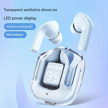 Load image into Gallery viewer, Wireless Bluetooth Earphone Transparent HIFI Headphones LED Power Digital Display Stereo Sound Earphones
