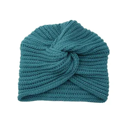 Women's Knitted Turban Hat Bohemia Cashmere Cross Wrap Head Lndian  Wool   Bonnet Turbante Cap - Shop & Buy