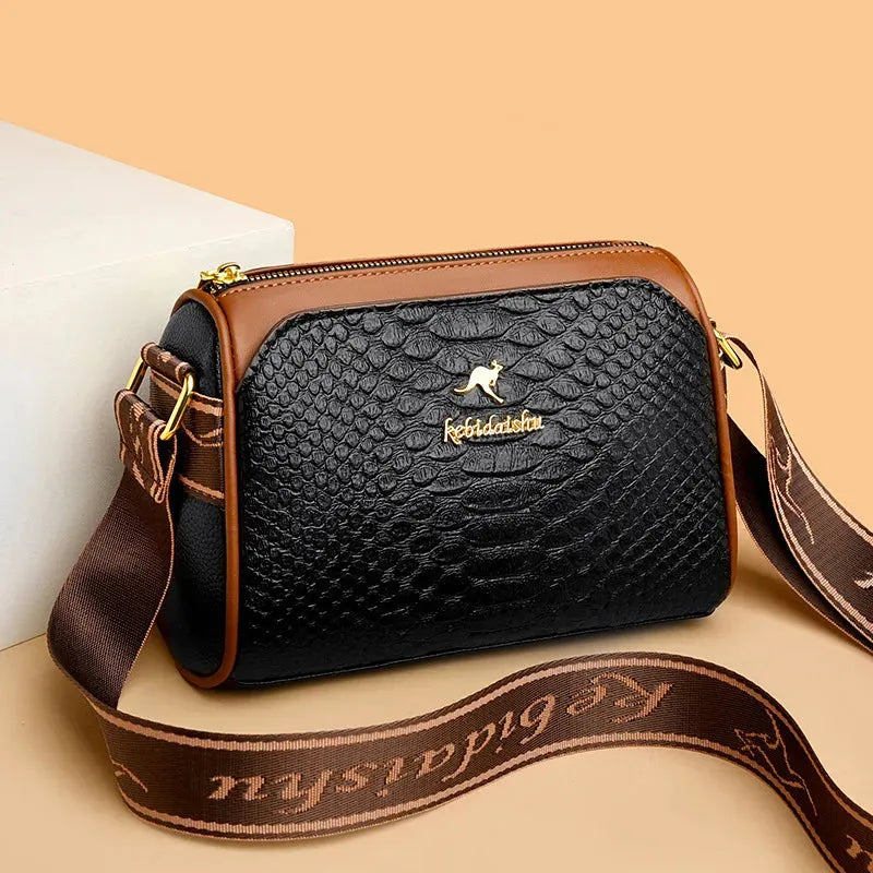 Women's Small Bag Autumn New Trendy and Versatile Middle Aged Mom's Bag Soft Leather Texture One Shoulder Crossbody Bag - Shop & Buy