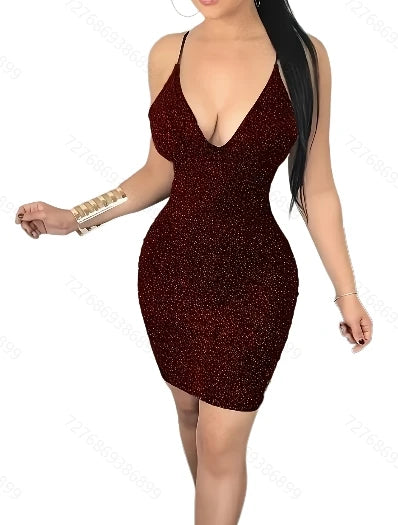 Women's Sexy Sleeveless Bodycon Cami Dress for Club, Party, and Everyday Wear - Shop & Buy