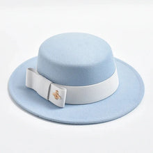 Load image into Gallery viewer, New Hat for Women Elegant Fashion Formal Wedding Decorate Church Cap Flat Top
