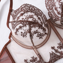 Load image into Gallery viewer, Fancy Lingerie Seductive Delicate Underwear Vintage Sexy Outfits For Woman Onlyfans French Bra Set Ensemble Intimate
