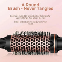 Load image into Gallery viewer, Thermal Brush Ceramic Ionic Curling Brush 1.5 Inch Heated Curling Iron Volumizer Dual Voltage Travel Hair Curler Curling Comb
