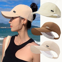 Load image into Gallery viewer, Summer Long Brim Sunhat Women Sun Hats Foldable Adjustable Outdoor Beach Bucket Hat
